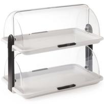 Stalo (bufeto) vitrina su dvigubu ritininiu dangčiu 380 x 260 x 355 mm - Hendi 871768
