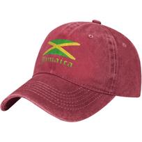 Jamaica Flag Washed Baseball Cap Cotton Adjustable Low Profile Dad Hat Unisex Can Be Adjusted
