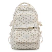 Schoolbag New Lace Large Capacity Backpack Cute Casual School Bag Versatile Junior High School Girls School Bag Student Pain Bag