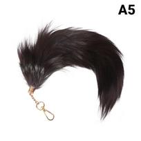 38Cm Huge Fluffy Faux Fur Fox Tail Keychain Therian Tail Fox Tail Keychain Fur Pendant Key Chain Pendant Gift For Women Girl A5