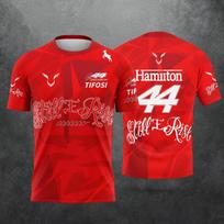 Family Lewis Hamilton 44 Still I Rise Graphic Short Sleeve Jersey Quick Dry Breathable Light Racing T-Shirt for Adult Fans XS