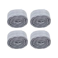 4Pcs Lace Ribbons Nylon Retro DIY Decorative Accessories for Gift Packaging DecorationGray