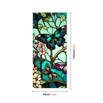 Butterfly vitražo langų plėvelė UV blokuojanti Nelipni langų plėvelė langų lipdukai statiniai 45 x 100cm
