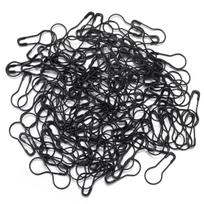 200Pcs Colorful Safety Pins Metal Gourd Pear Shape Locking Knitting Marker Tag Pins For Crafts Garment Brooch Sewing Pins Tools 22x9.5mm black