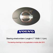 Car Badge Stickers Front Grille Trunk Steering Wheel Logo Rear Trunk Emblem For Volvo Rdesign S80 V40 V50 V60 V70 S80L XC60 XC90