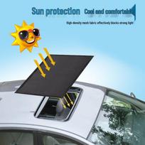 Car Sunroof Magnetic Anti-Mosquito Sunshade: Light-Blocking Mesh Curtain 2871 Small Sunroof Shade 95x55cm with Storage Bag black