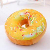 3D Donut Hug Pillow: Cute Seat Cushion & Lumbar Support for Stomach Sleepers - Perfect Birthday Gift Small (Approx. 40cm Diameter)