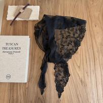 Breathable Mesh Rose Scarf Three-Dimensional Rose Lace Design Triangle Scarf Lightweight Elegant Mesh Headscarf Summer