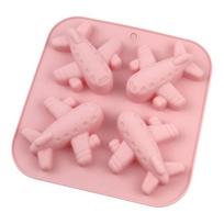Airplane Chocolate Candy Soap Mold Fondant Cake Decoration Tools Silicone Mold  Pastry Making rožinė
