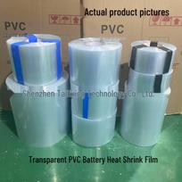 Transparent PVC Heat Shrink Tubing for 18650 Lithium Battery Pack Insulation. Width 50mm, Thickness 0.08mm (1kg)