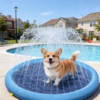 Dog Bath Tub Pool for Outdoor Pet Bathing L mėlyna