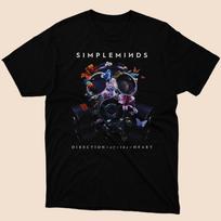 Direction of the Heart Simple Minds Classic Black T shirt Size S to 5XL Unisex T-Shirt XXXL