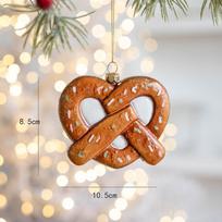 1PC Gingerbread Color Old Man Biscuit Pendant Christmas Tree Decoration Pendant Christmas Tree Ornament Christmas Decoration Small Gift white