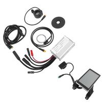 Electric Scooter Conversion Kit Water Resistant 15A Controller LCD Display Panel Pedal Assist Sensor Thumb Throttle 1 gray