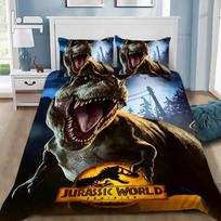 Juros periodo Dinozaurų Parkas Pasaulis Lovos Patalynės Komplektas Miegamojo Minkštos Modernios Antklodės Patogus Užvalkalas Ant Antklodės Užvalkalas Ir Pagalvės Užvalkalas 70x133cm 3pcs gray