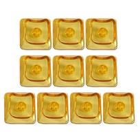 10PCS X Stem Keycaps Durability For Mechanical Keyboards Transparent Backlits PC Construction orange