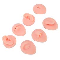 7pcs Silicone Body Parts Tongue Mouth Nose Eye Navel Ear Model Soft Practice Body Parts Kit