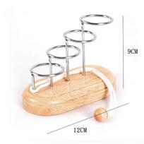 Rope Wooden Puzzles Educational Intellectual Toys Mind Games For Adults And Kids Brain Teaser Iq Challenge Juegos De Ingenio