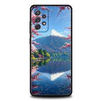 Japan Mount Fuji Cherry blossom Case For Samsung A15 A13 A51 A71 A41 A31 A21S A03S A05 A35 A55 A23 A25 A33 A53 A73 5G Cover Galaxy A21s gray