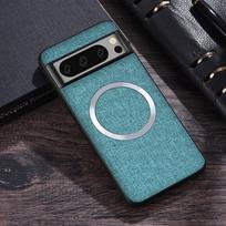 Google Pixel 6/7/8 Magnetic Cloth Texture Full Coverage Case – Solid Color Google Pixel 6 Pro žalia