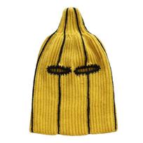 Tampri akrilinė banano formos balaklava Kaukė Patogi pilno veido apsauga šaltam orui lauke Unisex 1 black