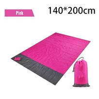 Waterproof Picnic Mat Polyester Sand Beach Mat New Camping Mat  Outdoor Rose Red 210*200cm