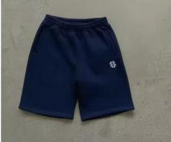 European & American Style Men's Loose Fit Sweatpants Shorts with S Print - Youth Streetwear S