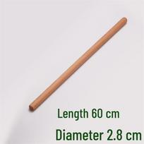 Solid Beech Wood Rolling Pin