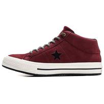 Converse One Star Retro Sportiniai Laisvalaikio Neslystantys Patvarūs Žemi Skate Batai Unisex Sportbačiai Bordo 162549C 37 black