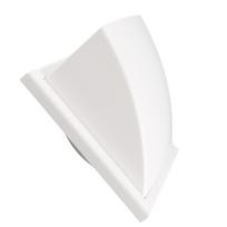 Kvadratinis ištraukiamojo ventiliatoriaus dangtelis PVC plastikas išorinės sienos ortakio ventiliacijos dangtelis voniai virtuvei 100 mm pasviręs