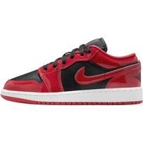 Air Jordan 1 Low SE GS Black White Varsity Red Kids Sneakers HV4396-006 37.5
