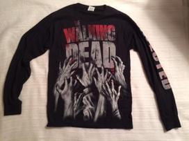 The Walking Dead Long Sleeve Arms Infected Black T-shirt Official License NEW  Unisex T-Shirt XXL gray