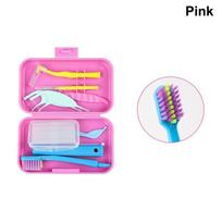 Travel Portable Oral Dental Care Brush Kit Multicolour Dental Wax Teeth Cleaning Tool Foldable Interdental Brush Floss