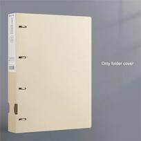 A4 4 Hole Ring Binder for School Home Office Document Exam Paper Organization Multi functional Stationery Storage Ring Binder smėlis