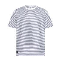 Adidas Originals Skateboarding Yarn Dye Loose Striped Crew Neck Sports Short Sleeve T-Shirt Men Tops KY7975 L gray