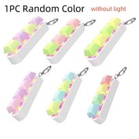 Keyboard Fidget Toy with LED Light - Silent  Loud Switchable Keychain Sensory Toy for Anxiety Relief, Stress, Autism  ADHD beige