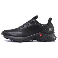 Salomon Alphacross Blast Gtx Fabric Durable Breathable Low Top Running Shoes Men sneaker Black L41105300 43⅓