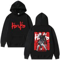 Limited Anime Dorohedoro Kaiman Hoodie Male Casual Fleece Cotton Pullover Men Women Manga Print Hoodies Gothic Horror Tracksuit XL