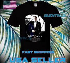 PREMIUM 007 SKYFALL FILMO PLAKATO LOGOTIPO T-shirt Viršutiniai drabužiai Marškinėliai Unisex JUokingas UNISEX DYDIS NUO S IKI 5XL 100 white