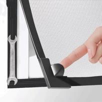 Kvėpuojanti lango tinklelis nuo vabzdžių uodų tinklelis magnetinė užuolaida pasidaryk pats tinklelio užuolaida terasa 19.69x31.50 in juoda