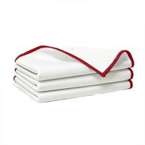 3PCS Water Absorption Microfiber Wine Glasses Wipe No Shedding Glasses Lens Cloth  Camera Screen 13.78x19.69 in raudona