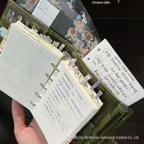 Olive Green m5 Loose-leaf Planner Notebook – Thickened Creative Design Diary Scheduler gray