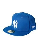 NEW ERA 59FIFTY York Yankees MLB Classics 11591129 Fitted Cap Blue White Polyester Size 7 5/8 - 60.6cm