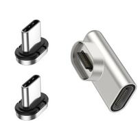 Magnetinė USB Type-C jungtis 24 kontaktų stačiakampis adapteris greitam įkrovimo kabeliui