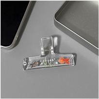 Kawaii Black Cat Plastic Clip Cute Stationery Binder Clips for Journal Scrapbooking Planner Multifunctional Bill Notes Memo Clip gray