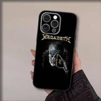 The Band M-Megadeths Phone Case For iPhone 17,16,15,14,13,12,11,Pro,Max,Plus,Air,X,XS,XR,SE,8,7,Mini,Soft Black Funda iPhone14 gray