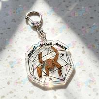 Rocky Amaze Amaze Keychains for Accessories Bag Charm Project Hail Mary Mission Crest Keyrings Jewelry Fans Gifts