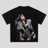 Lady Gaga Graphic T Shirt Retro Pop Star Concert Tour Merch Streetwear Cotton Oversized Tee For Lady Gaga Music Fans S įvairiaspalvis