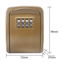 Mini Key Box Password Lock Door Cat Eye Metal Outdoor Wall Mounted Anti-theft Key Lock Box Home Office Indoor Security auksas