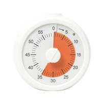 60 Minute Visual Timer Silent Operation Self Discipline Countdown Alarm Clock Square / Round Design Visualization white